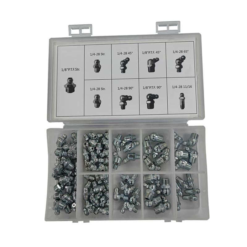 100-Piece SAE Grease Fitting Assortment Kit