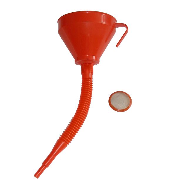 Plastic Funnel with Flexible Spout And Filter 