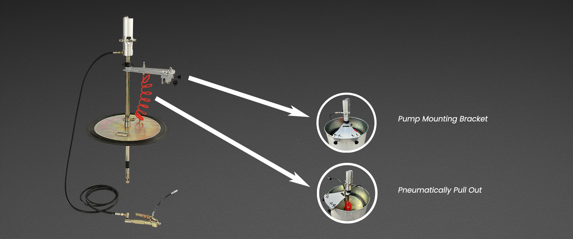 Pneumatic grease pump kit