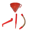 Plastic Funnel with Flexible Spout And Filter 